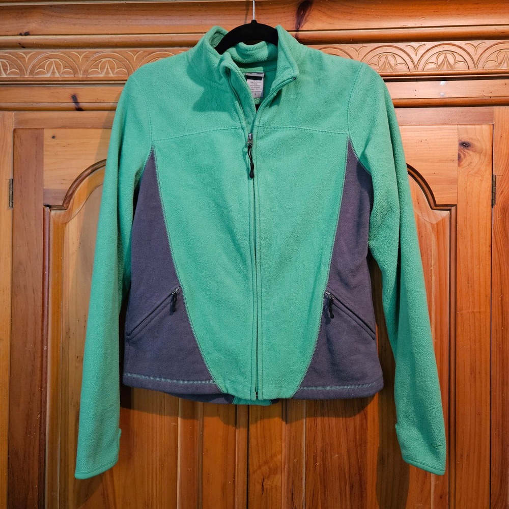 C9 By Champion Green‎ & Gray Full Zip Fleece Jacket Size Small
